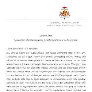 Karsamstag als Übergangszeit zwischen nicht mehr und noch nicht