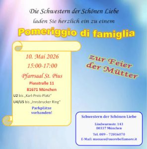 Pomeriggio di famiglia – zur Feier der Mütter