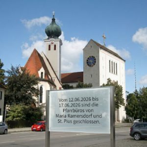 Pfarrbüros vom 12.06.2026 bis 17.06.2026 geschlossen