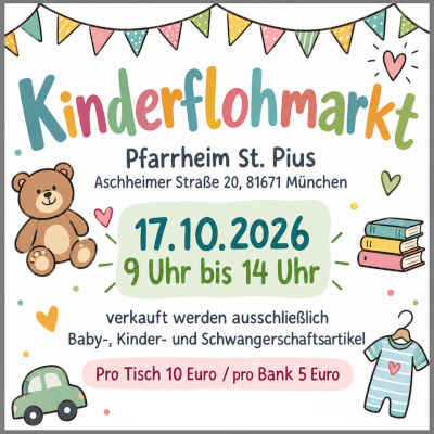 Kinderflohmarkt am 17.10.2026